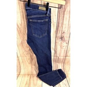 Polo Ralph Lauren Jeans Womens 27‎ Blue The Tompkins Skinny Dark Wash Denim